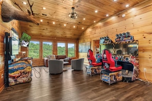 Games room - Free Attractions! Private Pool, Gorgeous Views, Hot Tub, Game Room, Sleeps 22 (Gatlinburg)