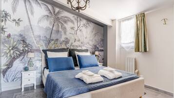 1 slaapkamer, een strijkplank/strijkijzer, gratis wifi, beddengoed