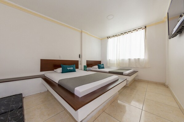 Habitación Familiar Twin | เครื่องนอนป้องกันสารก่อภูมิแพ้, Wi-Fi ฟรี, ผ้าปูที่นอน