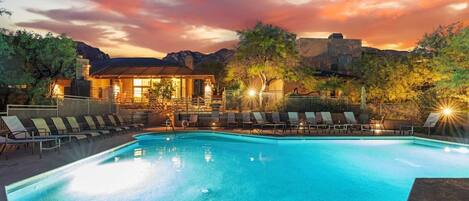 Piscina externa, piscina aquecida