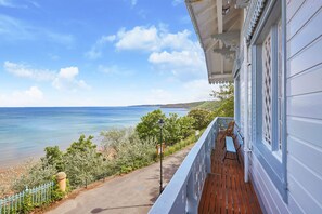 Luxe chalet | Uitzicht vanaf balkon