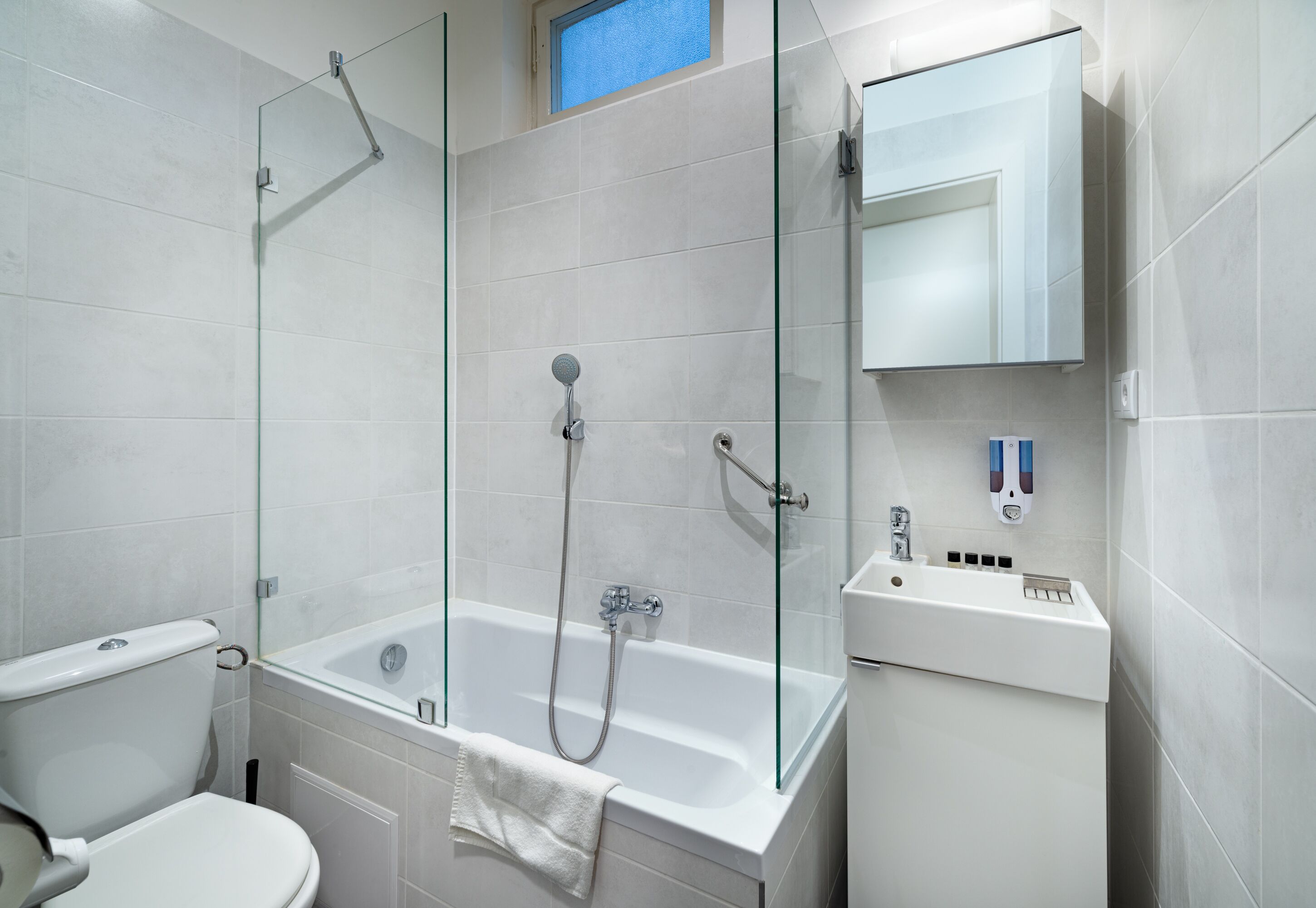 free toiletries, bidet, towels, soap