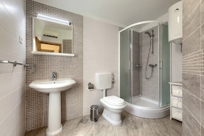 Shower, hair dryer, towels, toilet paper - Wonderful Villa Prisedi with Private Pool (Rakalj)