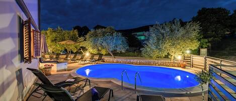 A heated pool