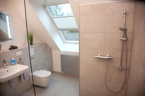 Shower, hair dryer