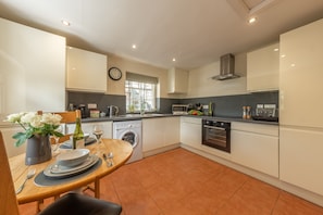 Fridge, microwave, dishwasher, highchair