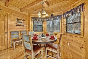 Dining - Stunning Log Cabin | Hot Tub | Fire Pit | Game Room (Sevierville)