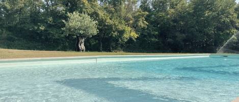 Utomhuspool och uppvärmd pool