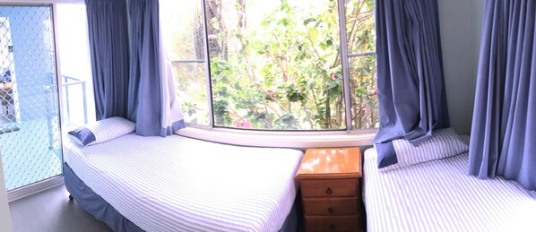 2 bedrooms, iron/ironing board