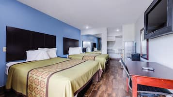 Escritorio, wifi gratis y ropa de cama