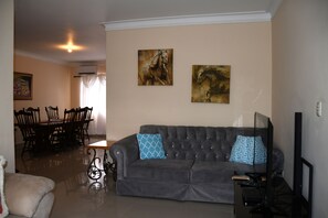 Smart TV, libros y estéreo