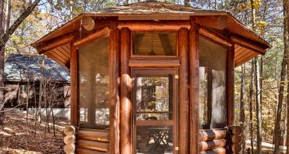 Dog-friendly, lakefront lodge in the woods with large dock, central AC, & canoe