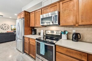 House, Multiple Beds (Spacious Home near River with King Be) | Private kitchen | Fridge