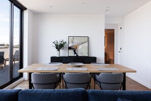Two Bedroom Terrace | Living area | 50-inch Smart TV with cable channels, TV - Caroline Serviced Apartments Richmond (Richmond)