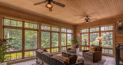 Misty Mountain Hop - Luxury home! Views, hot tub, 4 fireplaces, game table!