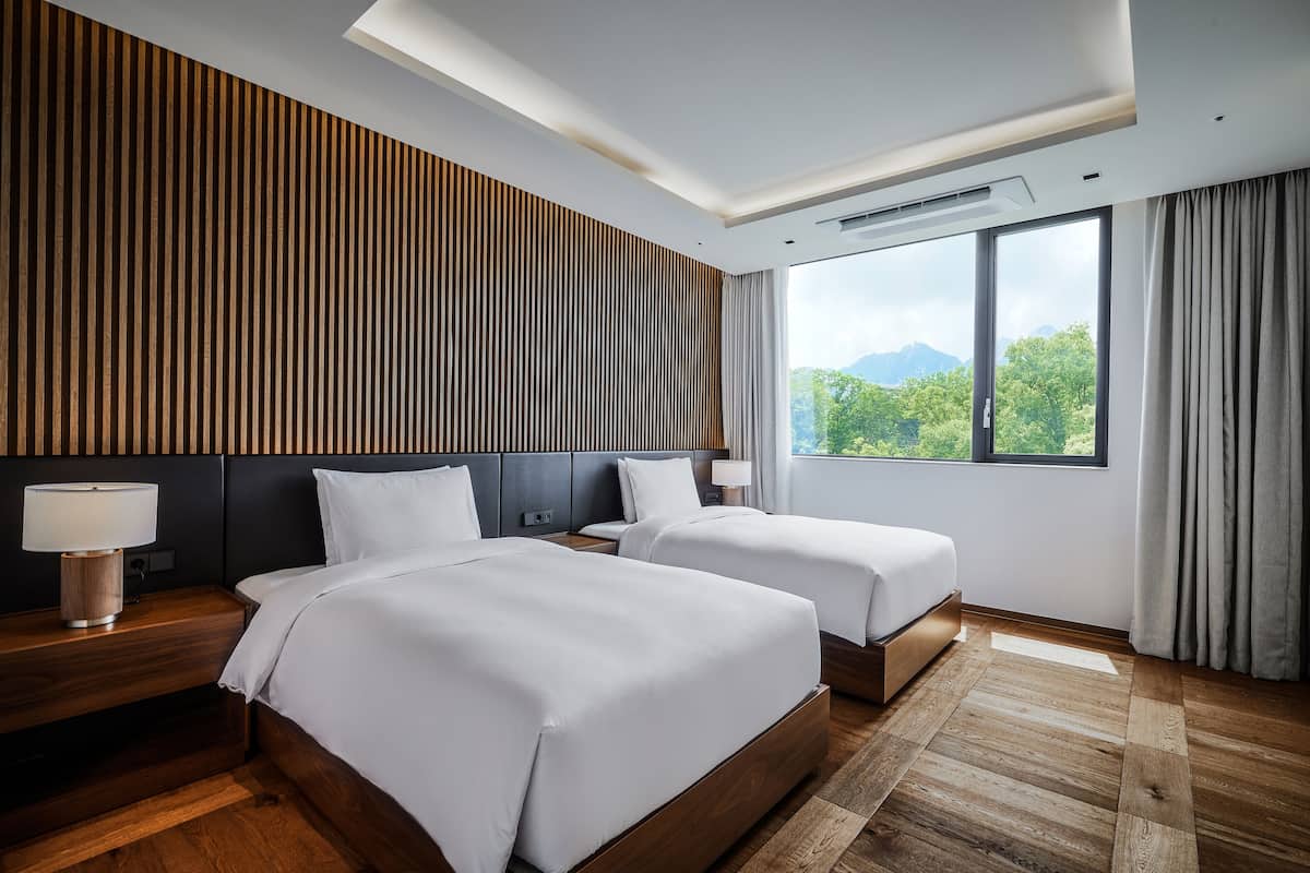 3 habitaciones, ropa de cama de alta calidad y colchones Select Comfort