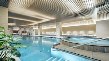 Indoor pool, outdoor pool