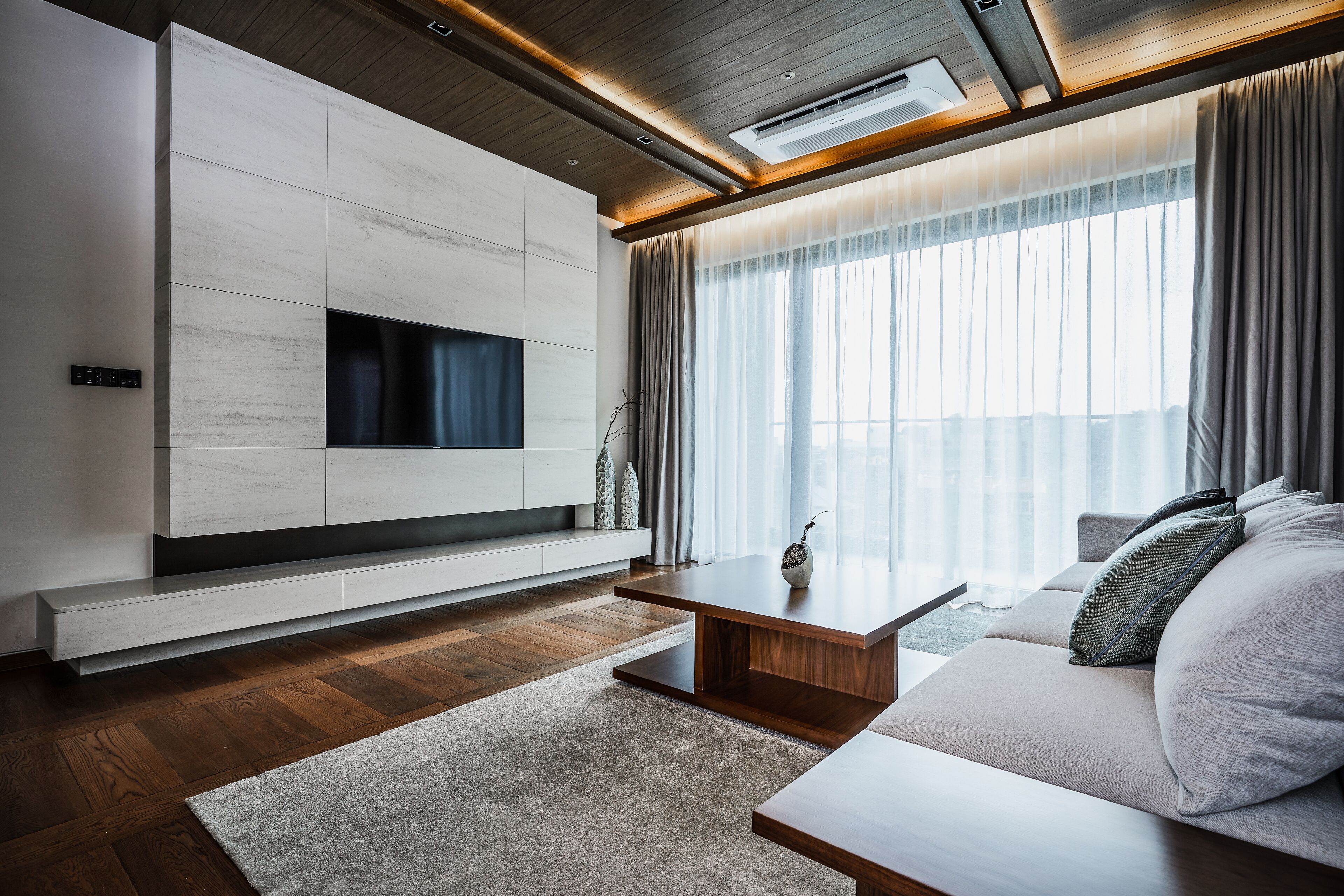 Hochwertige Bettwaren, individuell dekoriert, Verdunkelungsvorhänge