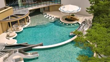 Piscine couverte, piscine extérieure