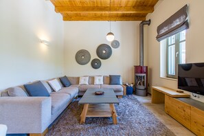 TV connectée, cheminée