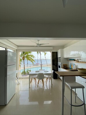 Dining - 4ever Studio Rénové, vue Lagon, Pieds Dans L'eau (SAINT MARTIN)
