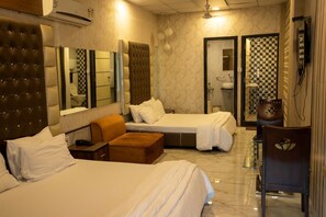 In-room safe, desk, laptop workspace, soundproofing - Spring Sky Mughalsarai by ShriGo Hotels (Chandauli)