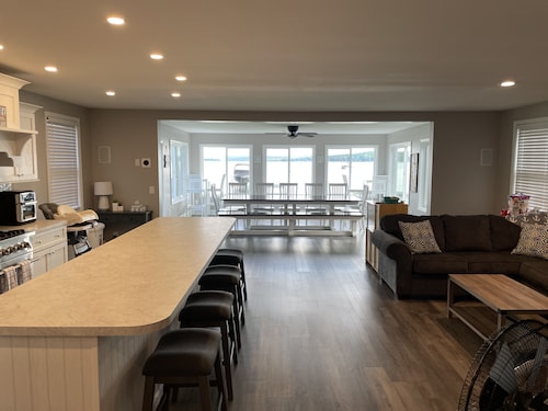 Large Waterfront Home at the North End of Conesus Lake with Garage Game Room!