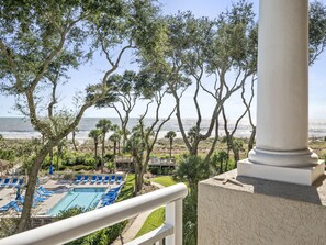 Property grounds - Newly updated oceanfront villa with pool, hot tub, fitness center & more! (Hilton Head Island)