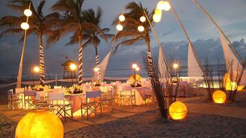 Espace banquet en plein air