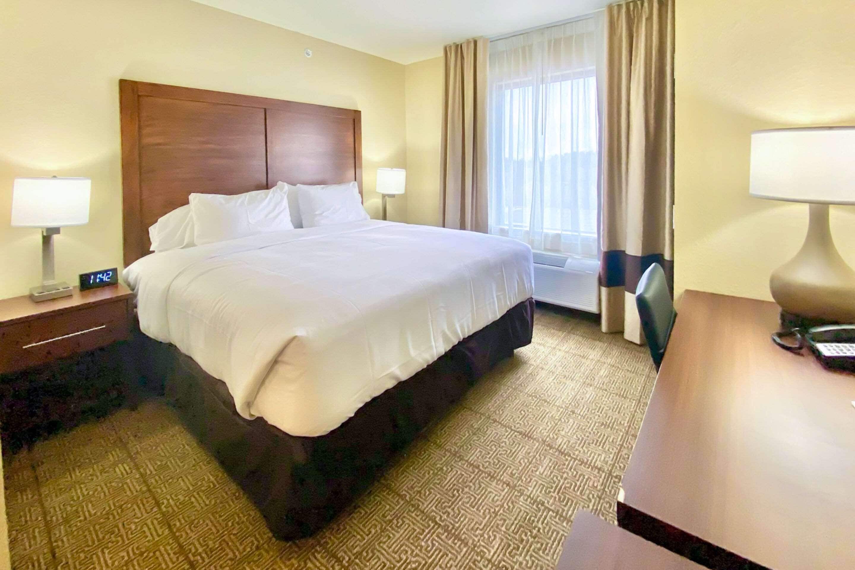 suite, 1 king bed with sofa bed, non smoking | pillow-top beds, desk, blackout curtains, iron/ironing board