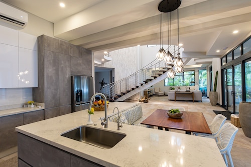 Beachfront Modern Luxe Villa Steps from the Sand!