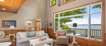 Lakefront Torch Lake Home - Cottage Feel w/ 5 BR and Over 4K Sq Ft, Private Dock