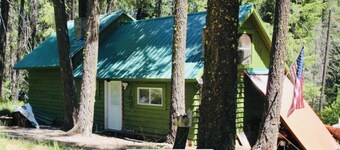 Secluded cabin off the grid.  Hiking, biking, camping, fishing, shooting,