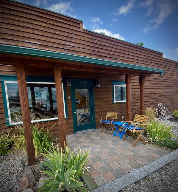 Entrée de l’hébergement