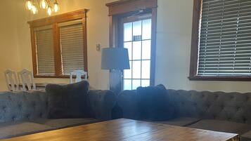 Signature Apartment | Living area | 43-inch Smart TV with digital channels, TV, Netflix