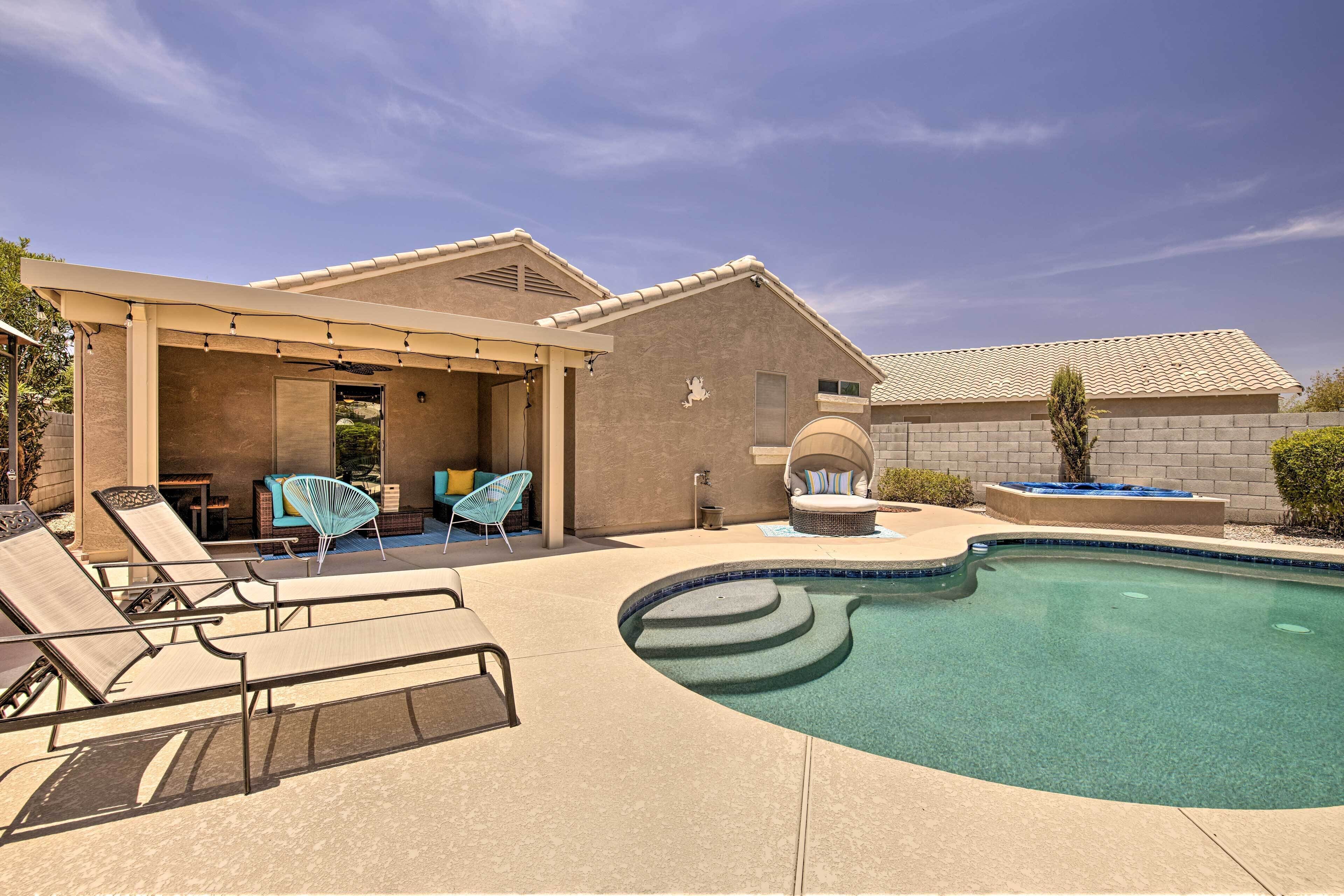 Chic Goodyear 'Desert Beach House' w/ Hot Tub