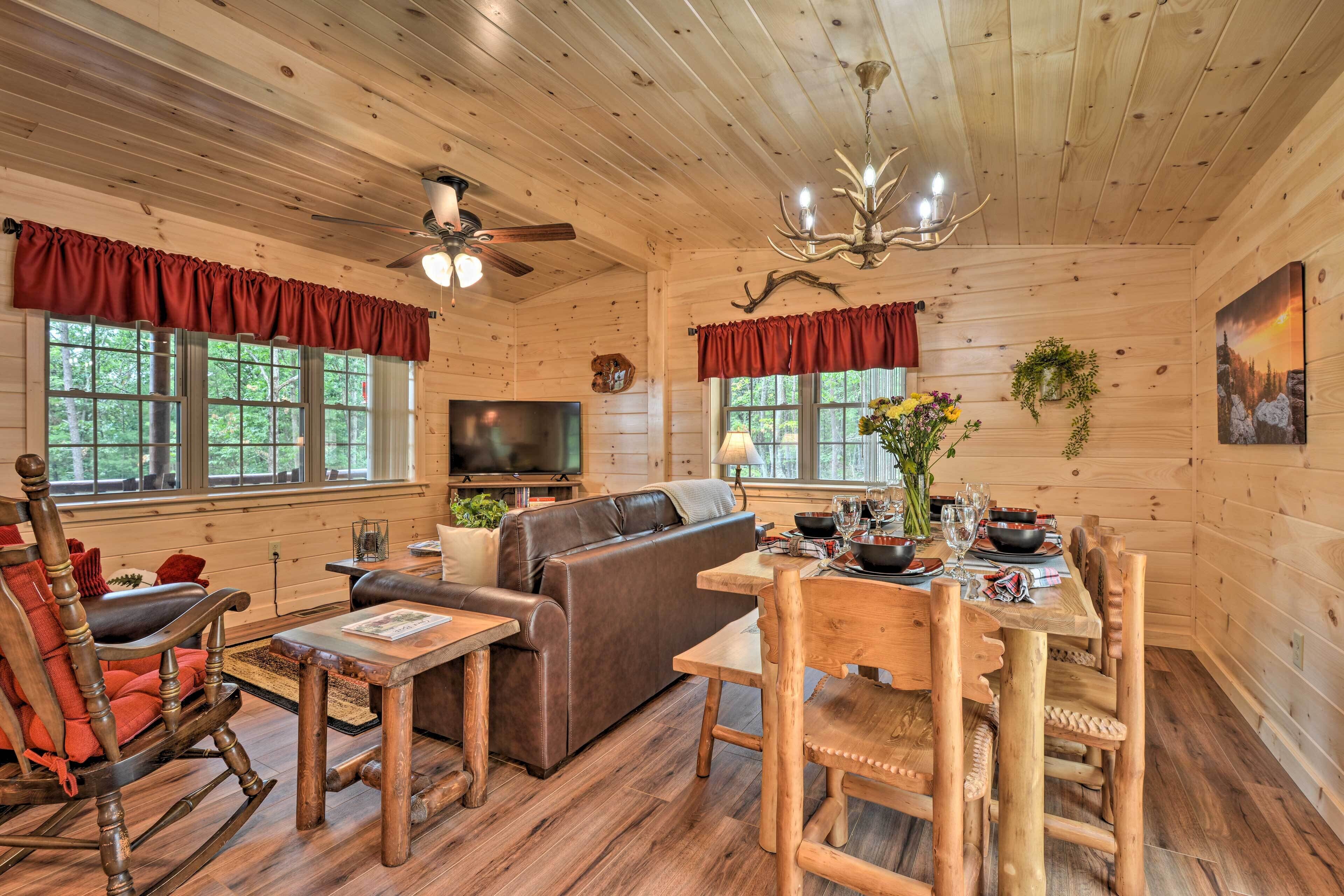 TV, DVD player, books, video library