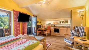 1 habitación, tabla de planchar con plancha, wifi gratis y ropa de cama