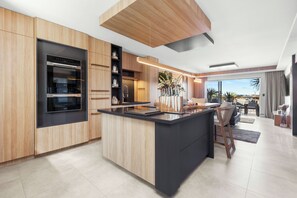 1 Bedroom Premium 2nd Floor Apartment | Private kitchen | Toaster, dining tables - Nautica Residences Hillarys (Hillarys)