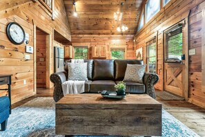 Smart TV, fireplace, video games, DVD player