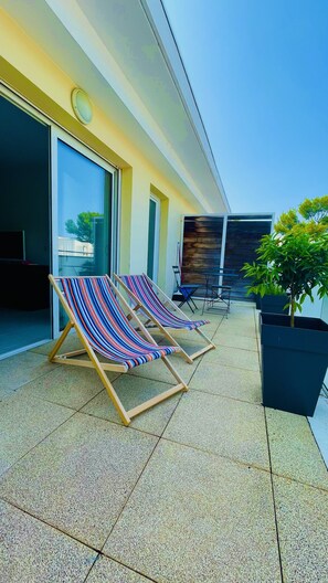 Terrace/patio - Studio Terrace Air-conditioned La Ciotat (La Ciotat)