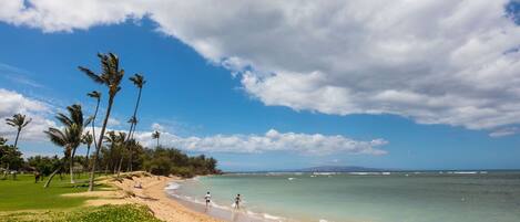Na praia