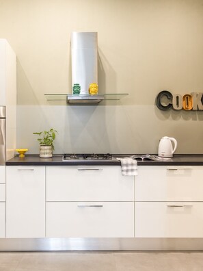 Fridge, oven, dishwasher, electric kettle
