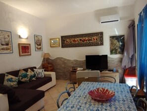 Smart TV, books - Capo Coda Cavallo: amazing corner of Mediterranean Sea. (San Teodoro)