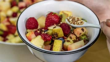 Daily English breakfast (BRL 39 per person)