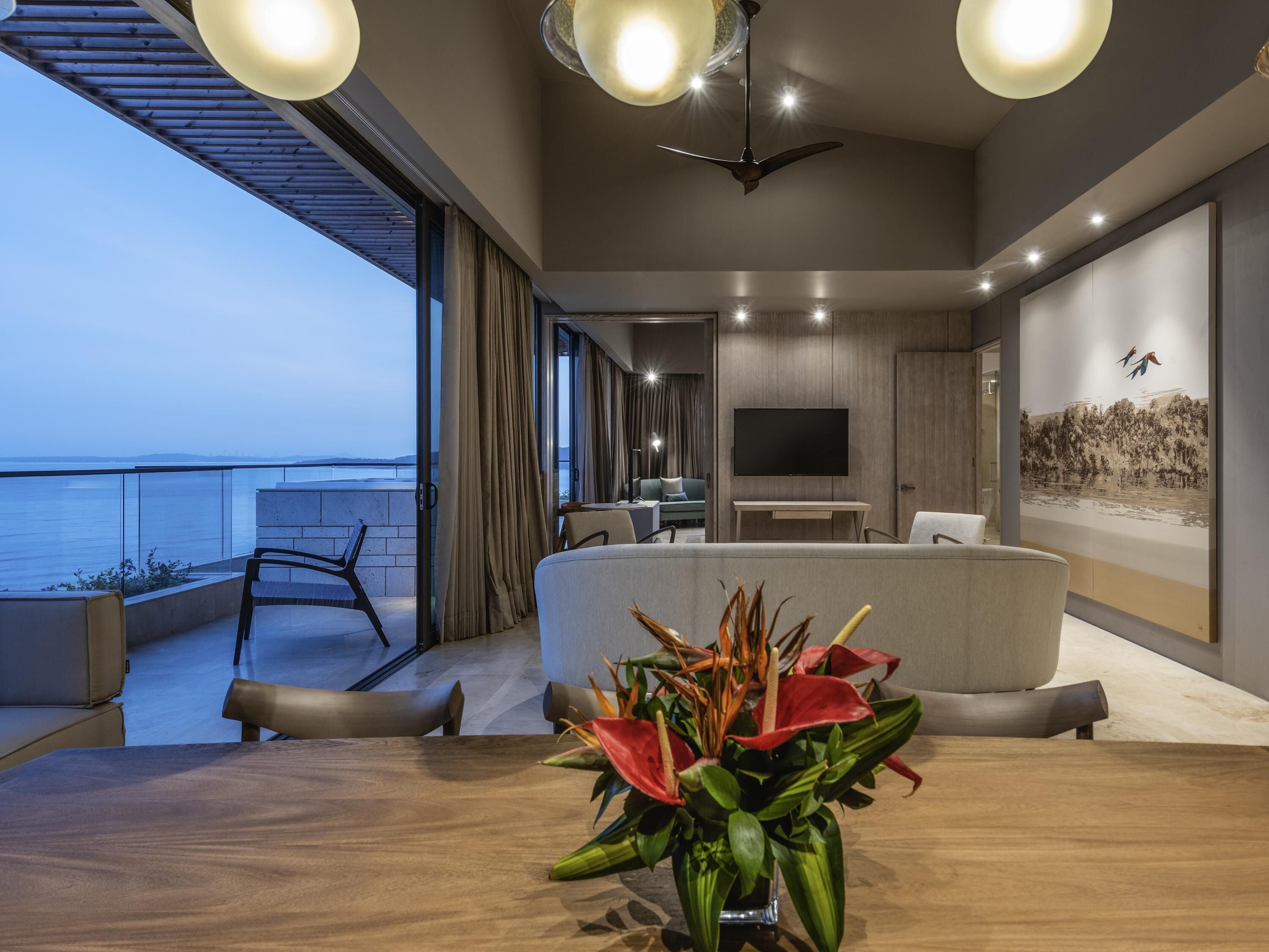 Presidential Ocean View Penthouse 1 King Bed | Egyptian cotton sheets, premium bedding, down comforters