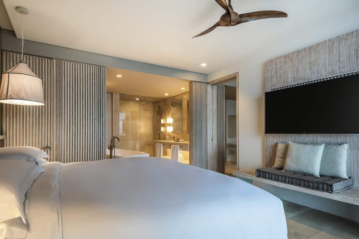 Suite, 1 cama King size | Sábanas de algodón egipcio, ropa de cama de alta calidad y edredón