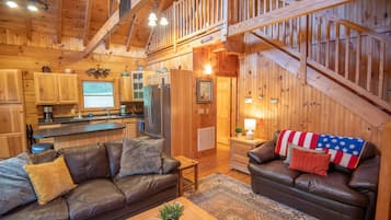 Televisión y chimenea