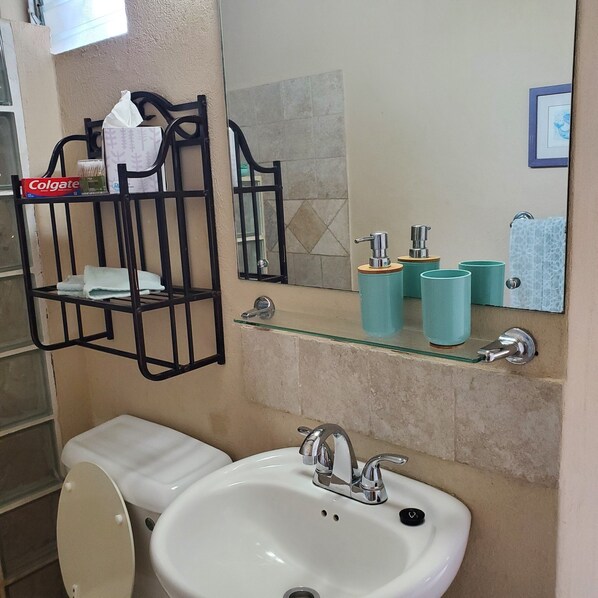 Bathroom - Cozy Private Cottage in Fabulous Accra / Rockley Beach Location! (Rockley)