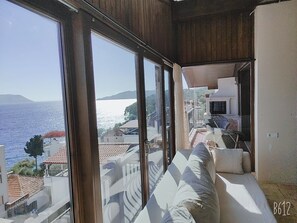 Penthouse Panoramique | Coin séjour | Télévision à écran plat